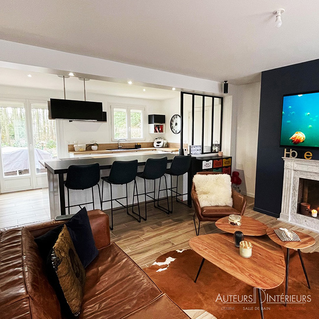 Cuisine avec verrière