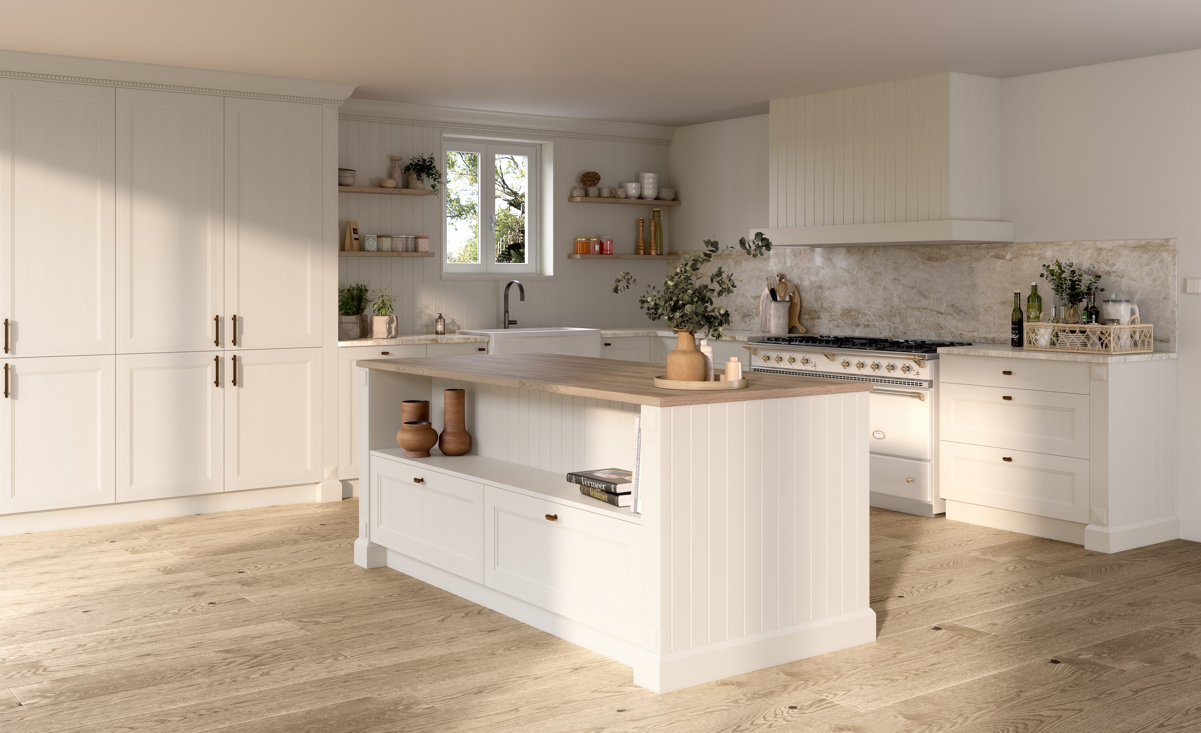 cuisine vintage beige