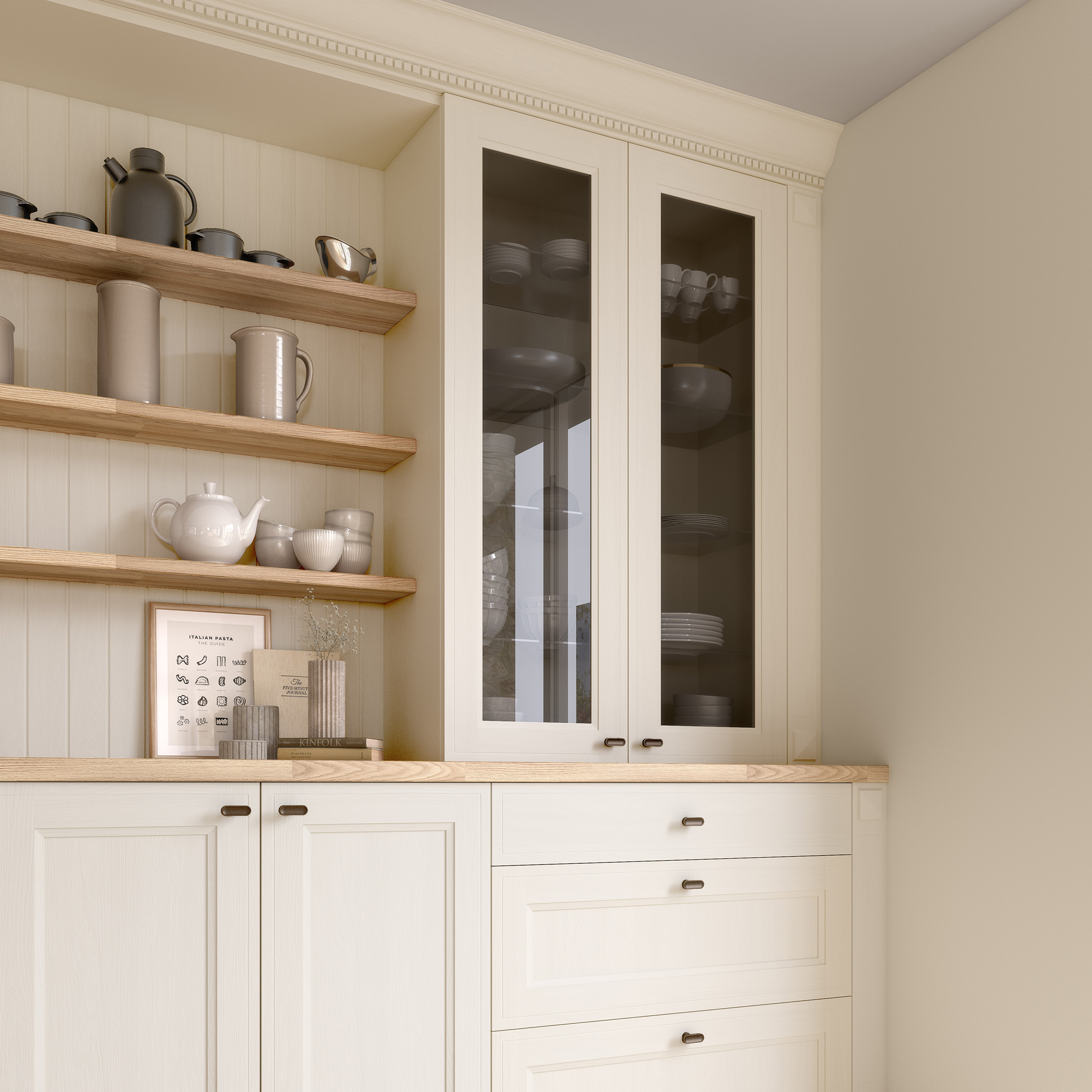 cuisine vintage beige