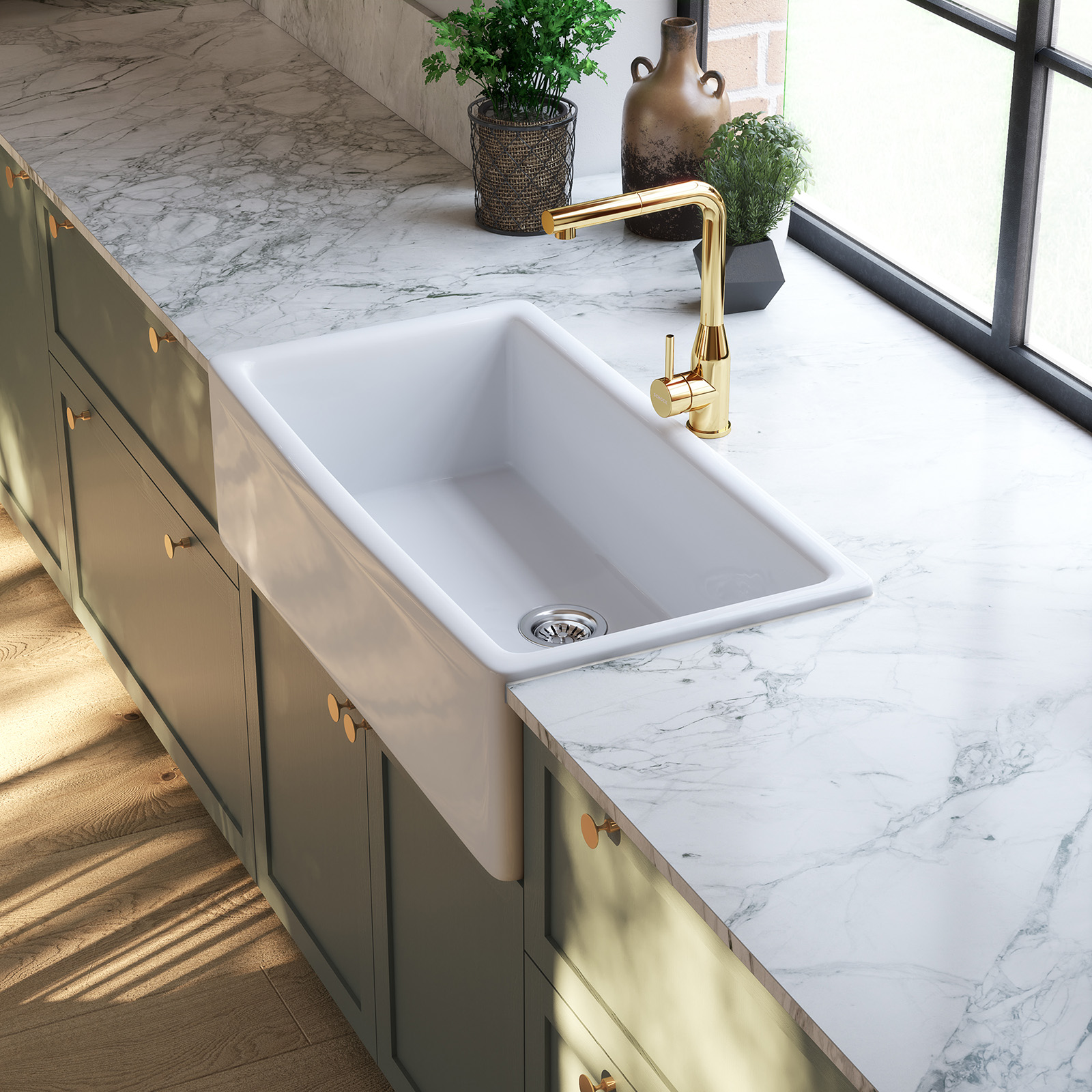 Cuisine en bois VERT