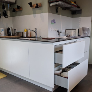 Cuisine noire et blanche