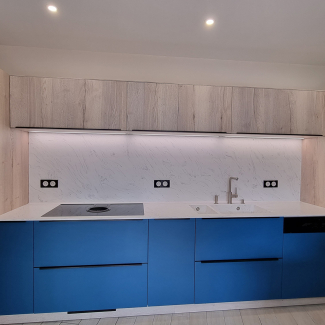 Cuisine chêne et bleue