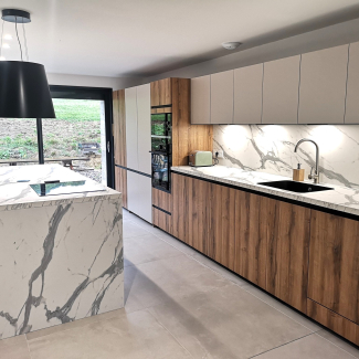 Cuisine avec ilot central