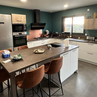 Cuisine blanche en L