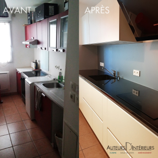 cuisine blanche et noire