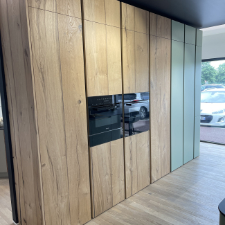 Cuisine vert et bois