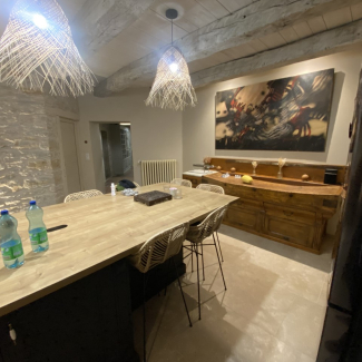 Cuisine noire et bois