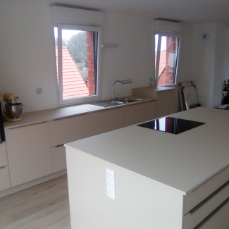 cuisine noire et blanche