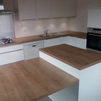 cuisine noire et blanche