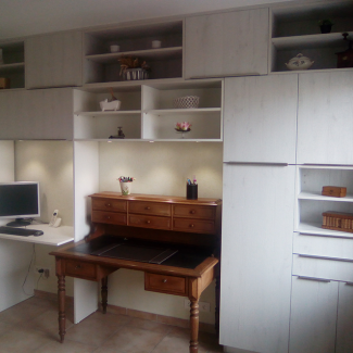 cuisine blanche et bois