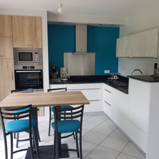 cuisine noire et blanche