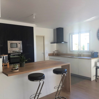 Cuisine blanche et noire