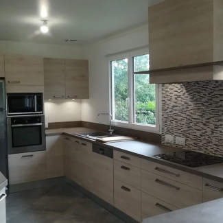 cuisine noire et blanche