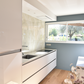 Cuisine blanche haut de gamme