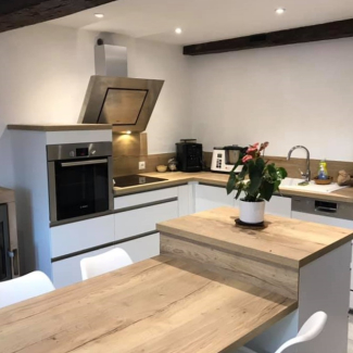 cuisine noire et blanche