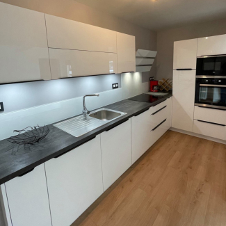 cuisine blanche et bois