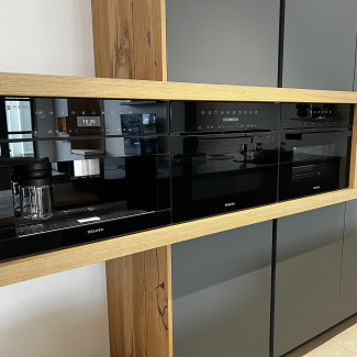 Cuisine grise et bois