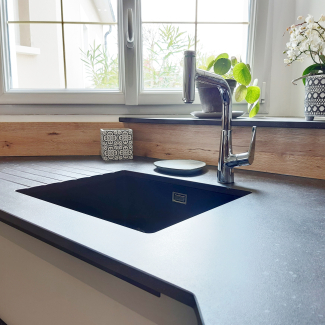 cuisine blanche et bois