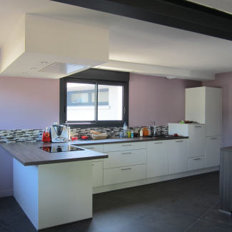 cuisine noire et blanche