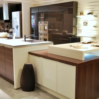 cuisine blanche et bois