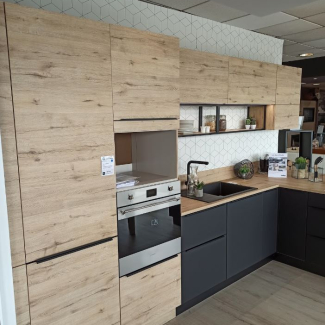 cuisine noire et bois