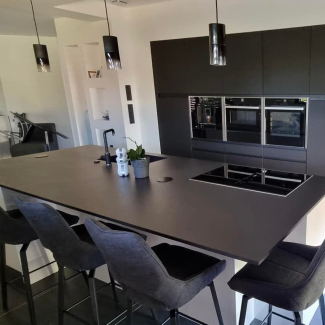 Cuisine blanche et noire