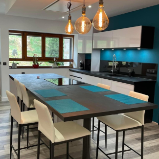 Cuisine blanche laquée