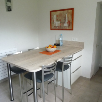 cuisine blanche et bois