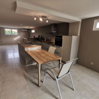 cuisine blanche et bois