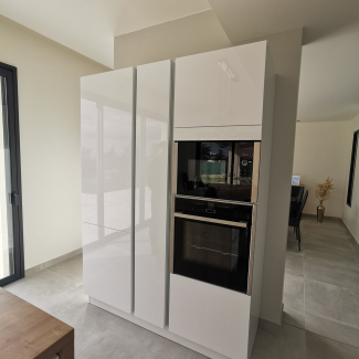 cuisine blanche et bois