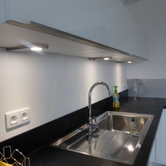 cuisine noire et blanche