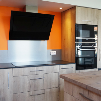 cuisine noire et bois