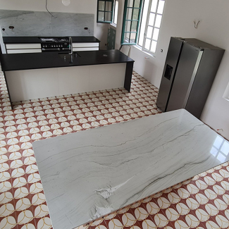 Cuisine blanche et noire