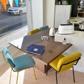 Cuisine blanche et bois