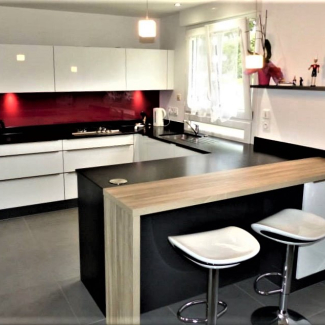 Cuisine blanche et noire