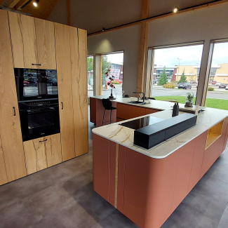 Cuisine etrracotta et bois