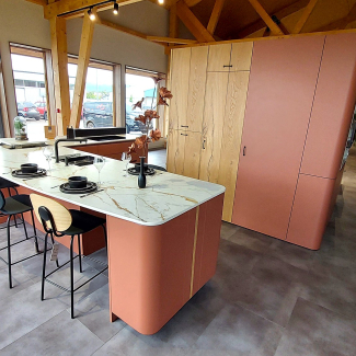 Cuisine terracotta et bois