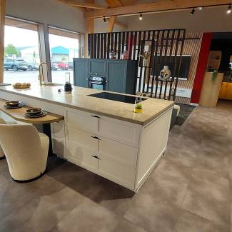 Cuisine blanche et verte