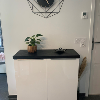 Meuble entrée blanc 