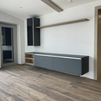 Cuisine gris et bois