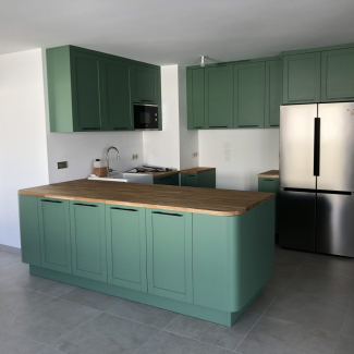 Cuisine verte et bois