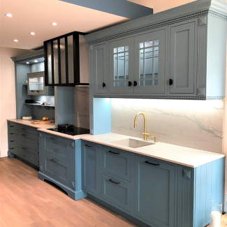 Cuisine en bois gris